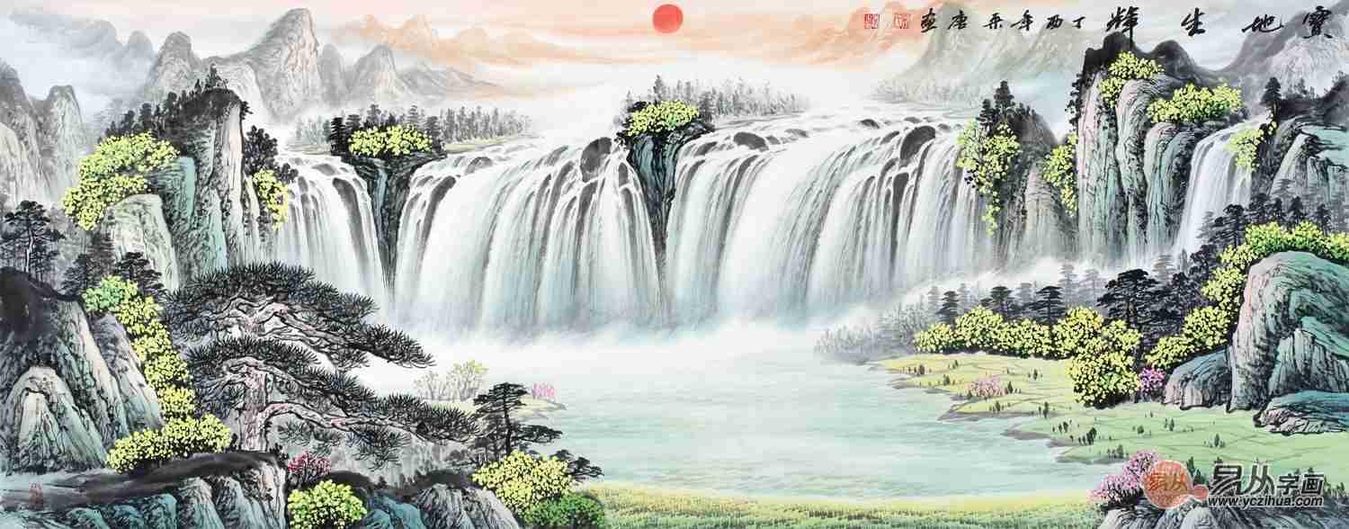 春節(jié)將至，迎新納福山水畫為您奉上！