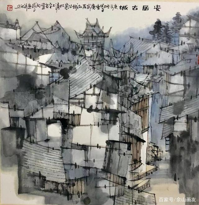 著名畫家沈向然，“每日一歌”中國畫作品欣賞